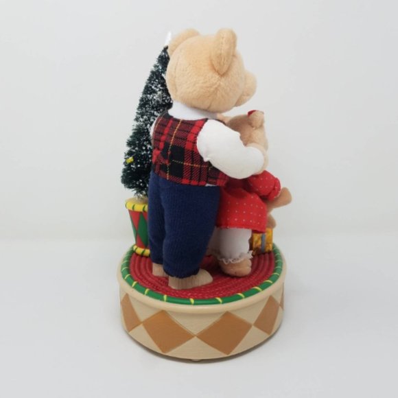 Vintage Christmas Family Bears Musical Display Stand Automatic Movements Battery - Picture 4 of 10
